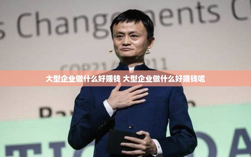 大型企业做什么好赚钱 大型企业做什么好赚钱呢