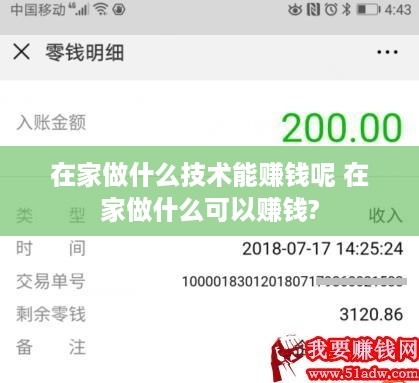 在家做什么技术能赚钱呢 在家做什么可以赚钱?