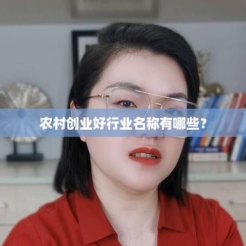 农村创业好行业名称有哪些？