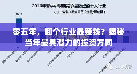 零五年，哪个行业最赚钱？揭秘当年最具潜力的投资方向