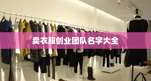 卖衣服创业团队名字大全