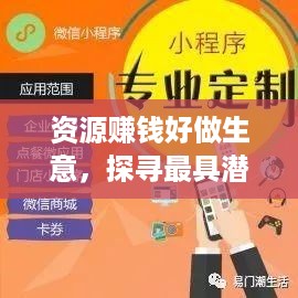 资源赚钱好做生意，探寻最具潜力的商业领域与创新模式