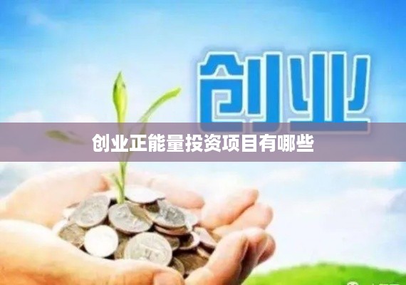 创业正能量投资项目有哪些