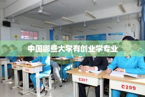 中国哪些大学有创业学专业