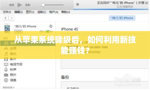 从苹果系统降级后，如何利用新技能赚钱？