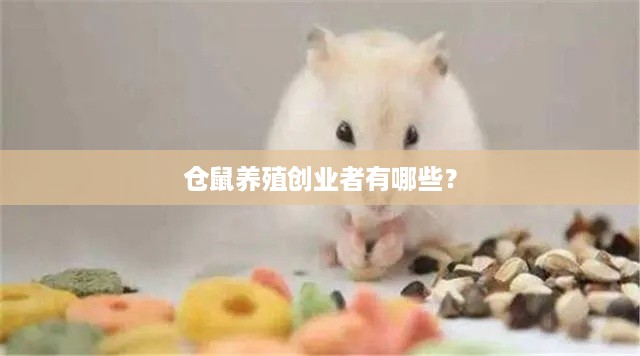 仓鼠养殖创业者有哪些？