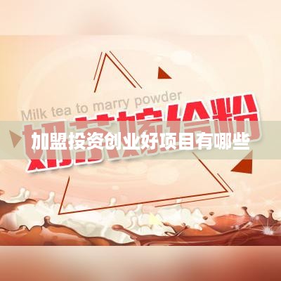 加盟投资创业好项目有哪些