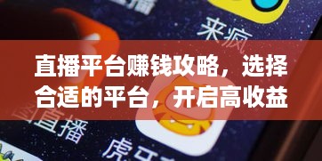 直播平台赚钱攻略，选择合适的平台，开启高收益之路