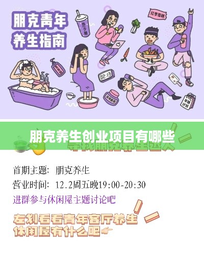 朋克养生创业项目有哪些