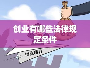 创业有哪些法律规定条件