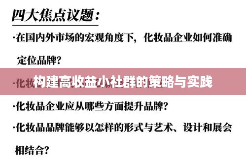 构建高收益小社群的策略与实践