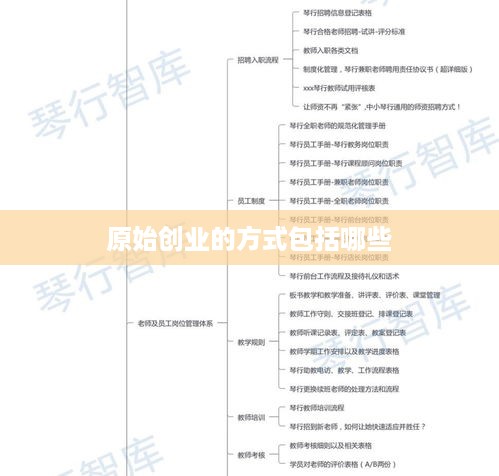 原始创业的方式包括哪些