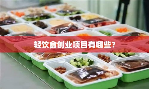 轻饮食创业项目有哪些？