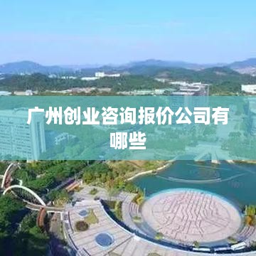 广州创业咨询报价公司有哪些