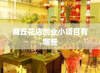 商丘花店创业小项目有哪些