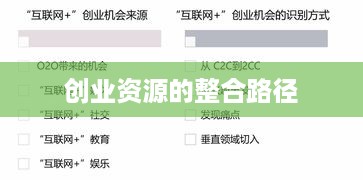 创业资源的整合路径