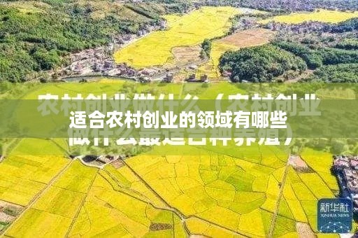 适合农村创业的领域有哪些