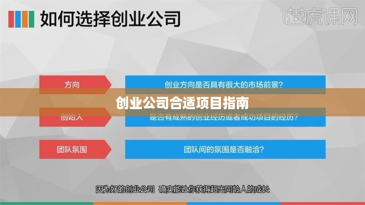 创业公司合适项目指南