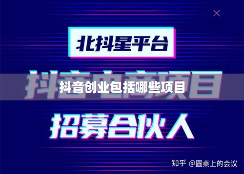 抖音创业包括哪些项目