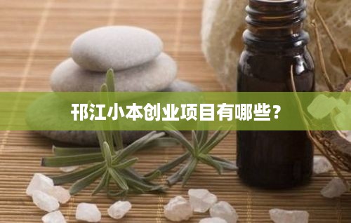 邗江小本创业项目有哪些？