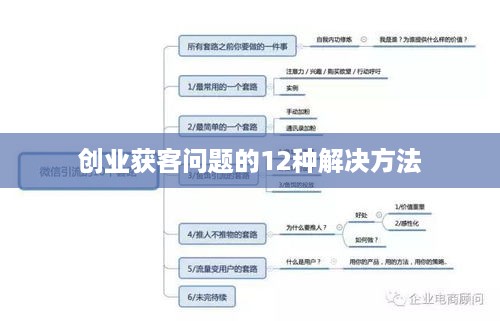 创业获客问题的12种解决方法