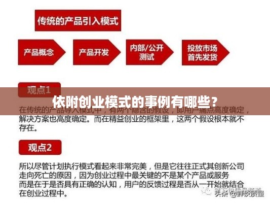 依附创业模式的事例有哪些？