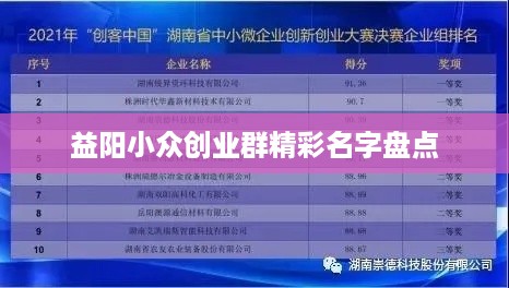 益阳小众创业群精彩名字盘点