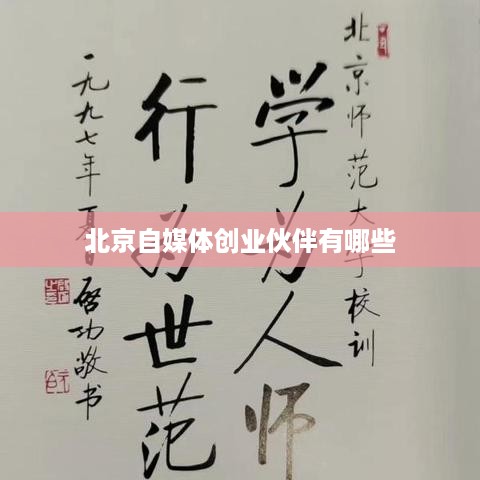 北京自媒体创业伙伴有哪些