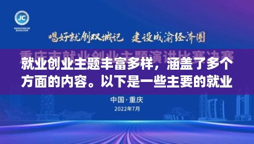 就业创业主题丰富多样，涵盖了多个方面的内容。以下是一些主要的就业创业主题及其内容