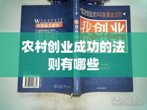 农村创业成功的法则有哪些