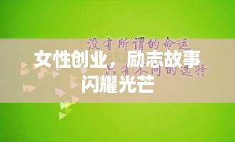 女性创业，励志故事闪耀光芒