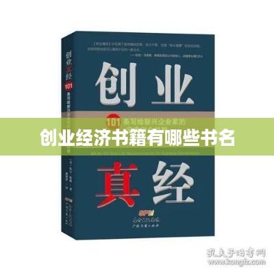 创业经济书籍有哪些书名