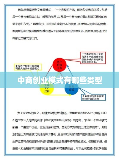 中商创业模式有哪些类型