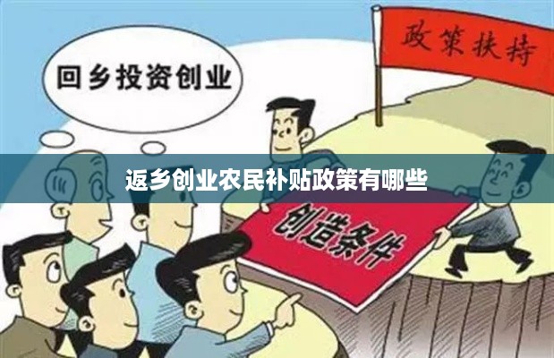 返乡创业农民补贴政策有哪些