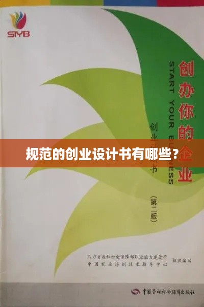 规范的创业设计书有哪些？