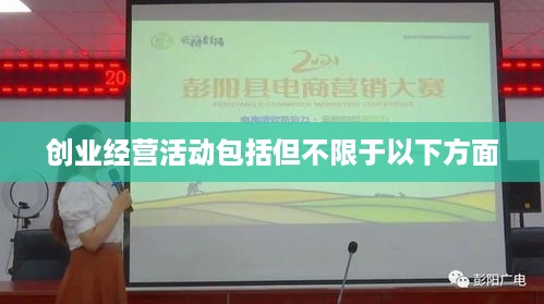 创业经营活动包括但不限于以下方面