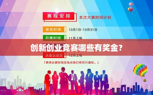 创新创业竞赛哪些有奖金？