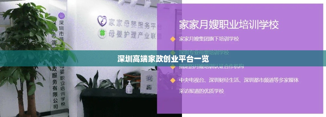 深圳高端家政创业平台一览