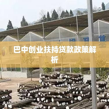 巴中创业扶持贷款政策解析