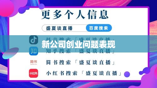 新公司创业问题表现