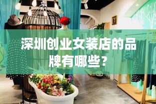 深圳创业女装店的品牌有哪些？