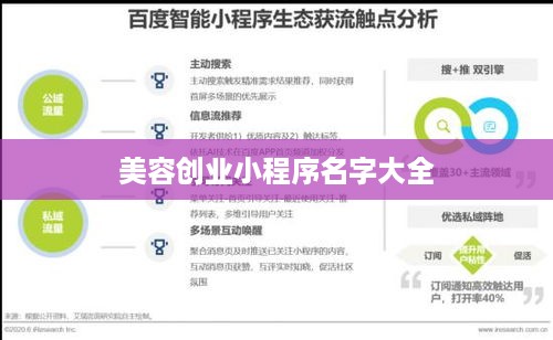 美容创业小程序名字大全