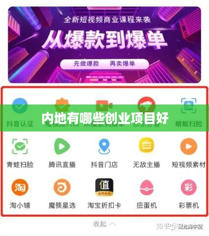 内地有哪些创业项目好