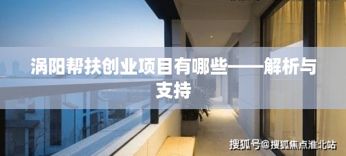 涡阳帮扶创业项目有哪些——解析与支持