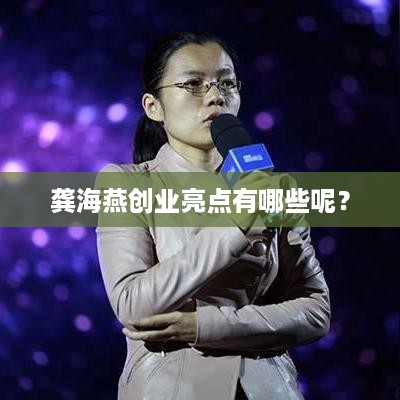 龚海燕创业亮点有哪些呢？