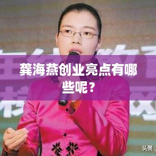 龚海燕创业亮点有哪些呢？