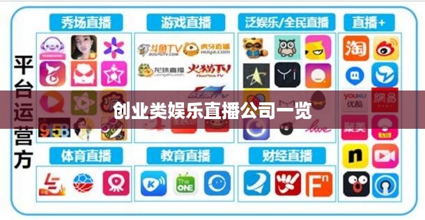 创业类娱乐直播公司一览