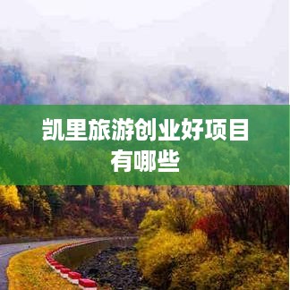 凯里旅游创业好项目有哪些