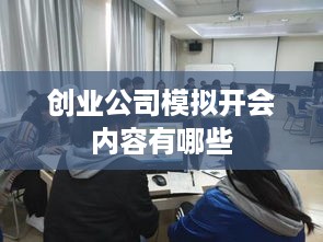 创业公司模拟开会内容有哪些