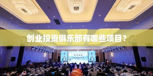 创业投资俱乐部有哪些项目？